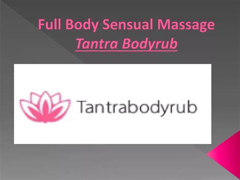 Full Body Sensual Massage Sexual massage Sajoszentpeter